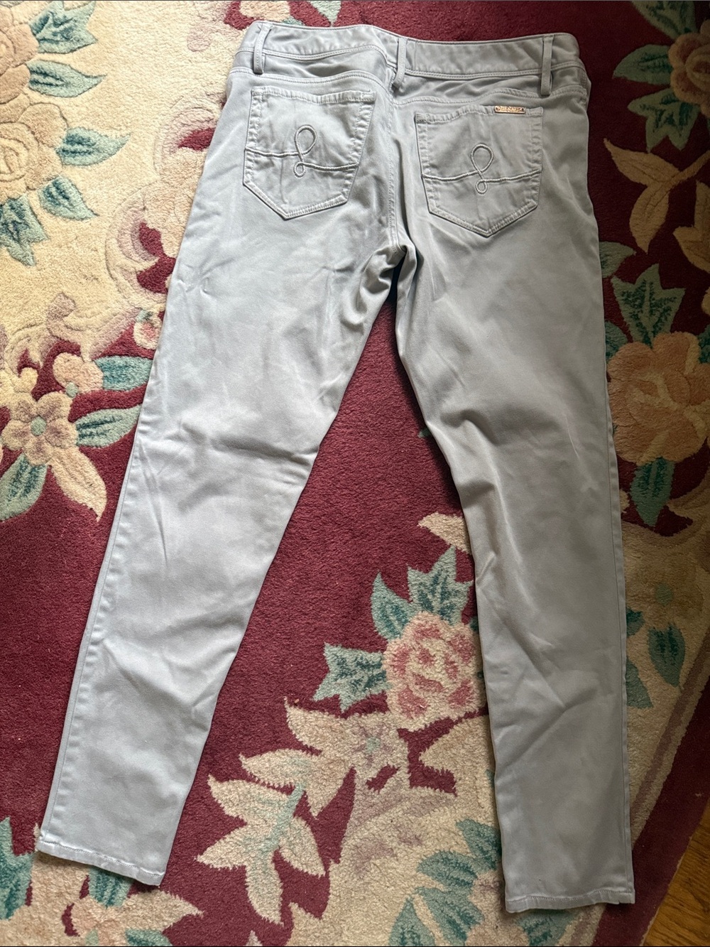 Lilly Pulitzer Women’s Light Gray Jeans - Slim Fit size 6